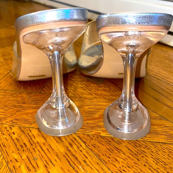 Clear Heeled sandal with square heel - Picture 2 of 3